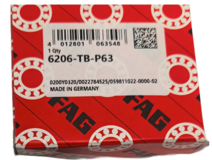 Rodde bolas de ranura profunda 6206-TB-P63 FAG