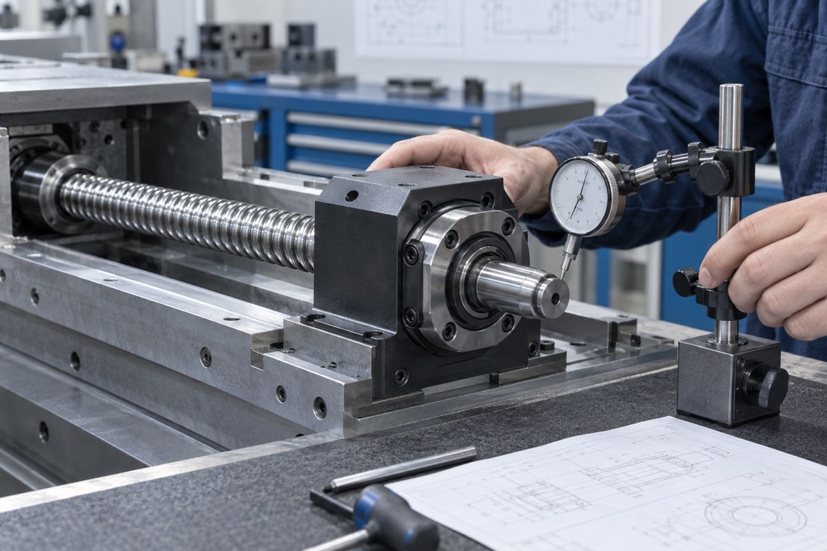 ¿Cómo seleccionar un cojinete de soporte de rosca de bolas para una transmisión de rosca CNC